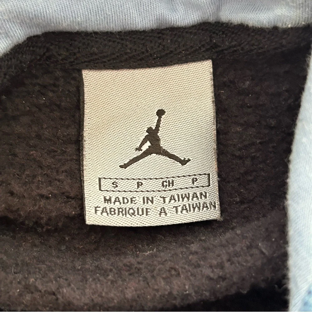 Vintage 2000s Jordan Jumpman 23 Hoodie Men's S Black Colorblock Fleece Athletic - Picture 4 of 5